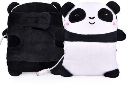 Winter Elektrische Verwarmde Handschoenen Leuke Panda Vorm Handwarmer Usb Powered Handschoenen Voor Kinderen Volwassenen Home Office Warm Levert.