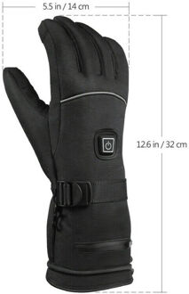 Winter Elektrische Verwarmde Handschoenen Waterdicht Winddicht Fietsen Motorfiets Warme Verwarming Touch Screen Handschoenen Usb Verwarmde Voor Mannen Vrouwen