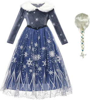 Winter Elsa Dress for Girls Halloween Kids Cosplay Party Dresses Christmas Costume Children Princess Dress Up Frozen Clothes