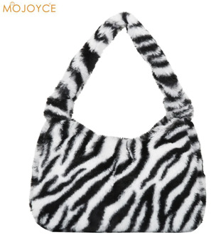 Winter Fashion Shoulder Underarm Bag Female Plush Autumn Handbag Soft Warm Fur Tote Purse for Lady Girl