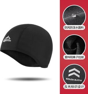 Winter Fietsen Cap Winddicht Thermische Ski Cap Running Skiën Moto Riding Hoed Waterdichte Mtb Bike Fietsen Hoofddeksels wit