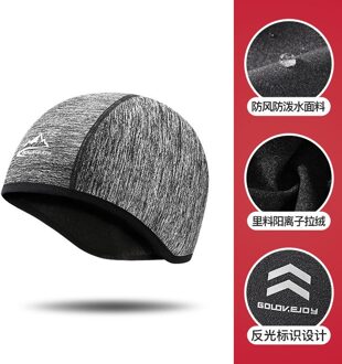 Winter Fietsen Cap Winddicht Thermische Ski Cap Running Skiën Moto Riding Hoed Waterdichte Mtb Bike Fietsen Hoofddeksels zwart