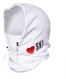 Winter Fietsen Masker Fleece Thermische Warm Houden Winddicht Fietsen Gezichtsmasker Balaclava Ski Masker Vissen Skiën Hoed Hoofddeksels wit