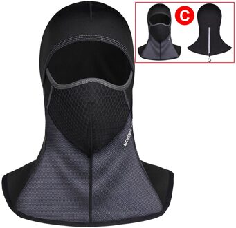Winter Fietsen Winddicht Fiets Volledige Masker Warme Sjaal Balaclava Fluwelen Gezichtsmasker Klimmen Skiën Vissen Anti-Uv Mannen Helm D40