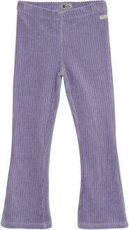 winter flare broek meisjes - paars - velvet - maat 122