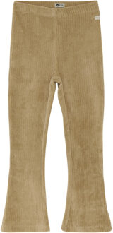 winter flare broek meisjes - zand - velvet - maat 116