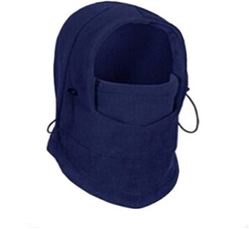 Winter Fleece Nek Warm Bivakmutsen Hoed Gezicht Die Hood Cap Winddicht Ski Hoed Mannen Vrouwen BMF88 marine blauw nee fleece