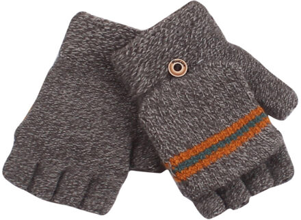 Winter Grote Kinderen Feitong Winter Grote Kinderen Handschoenen Half Vinger Gebreide Handschoenen Ab-Garen Jongen Handschoenen Gebreide Handschoenen