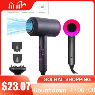 Winter Hair Dryer Negative Lonic Hammer Blower Electric Professional Hot &Cold Wind Hairdryer Temperature Hair Care Blowdryer