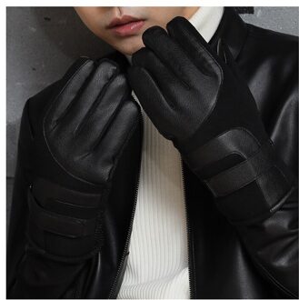 Winter Handschoenen, Dikke En Fluwelen Mannen Warme Handschoenen, Outdoor Fietsen Sport Touchscreen Handschoenen A116-1