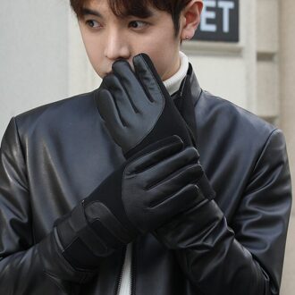 Winter Handschoenen, Dikke En Fluwelen Mannen Warme Handschoenen, Outdoor Fietsen Sport Touchscreen Handschoenen A116-3