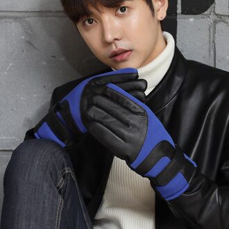 Winter Handschoenen, Dikke En Fluwelen Mannen Warme Handschoenen, Outdoor Fietsen Sport Touchscreen Handschoenen A116-4