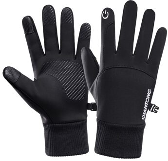 Winter Handschoenen Fietsen Warme Dikke Fleece Touch Screen Water Antislip Voor Running Rijden Fietsen Fiets Handschoenen