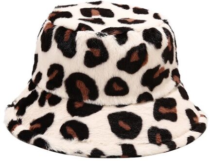 Winter Herfst Emmer Hoed Warm Houden Pluche Visser Hoed Luipaard Patroon Mode Toevallige Hoed Thicken Winddicht 1