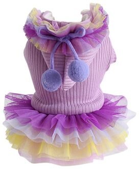 Winter Herfst Hond Rok Hond Kleding Voor Kleine Hond Party Verjaardag Trouwjurk Puppy Kostuum Lente Huisdier Kleding 1 Paars / S