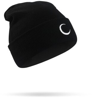 Winter Hip Hop Gebreide Muts Creatieve Mutsen Weer Borduren Gebreide Skullies Hoed Zon Maan Sneeuwvlok Cloud Koreansstyle Hoed 1