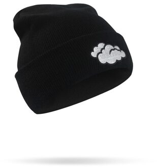 Winter Hip Hop Gebreide Muts Creatieve Mutsen Weer Borduren Gebreide Skullies Hoed Zon Maan Sneeuwvlok Cloud Koreansstyle Hoed 4