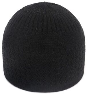 Winter Hoed Voor Vrouwen Gebreide Wol Cap Vrouwelijke Beanie Warm Te Houden, Katoen Hoeden, skullcap Casual Hedging Caps zwart