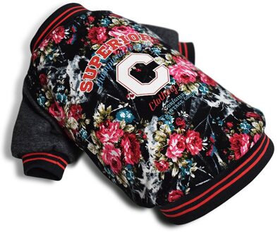 Winter Hond Kleren Chinese Nieuwjaar Hond Kostuum Voor Honden Pak Chinese Cheongsam Kleding Grote Jas Jassen zwart / XS