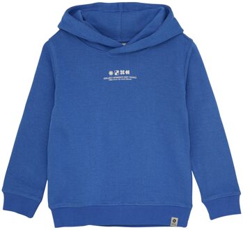 winter hoodie jongens - blauw - backprint - maat 116