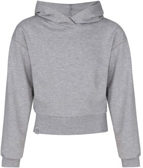 winter hoodie meisjes - licht grijs - Vaya - maat 122/128