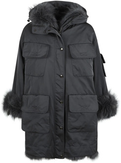 Winter Jackets Ermanno Scervino , Black , Dames - Xs,2Xs