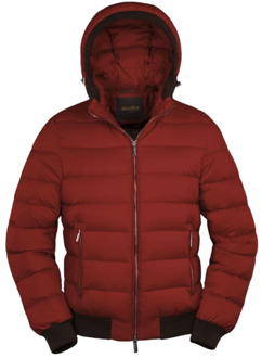 Winter jas Moorer , Red , Heren - 2XL