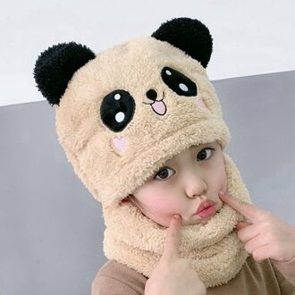 Winter Kinderen Hoeden Gebreide Cap Baby Meisjes Plus Fleece Cartoon Hoed Gezicht Sjaal Baby Hoeden Leuke Kat Oren hoeden Voor Kinderen KK