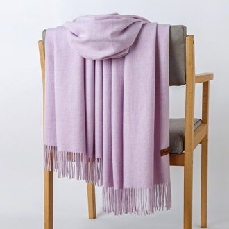 Winter Kwasten Warm All-Match Casual Sjaal Groen Paars