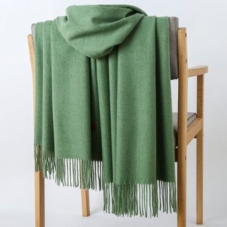 Winter Kwasten Warm All-Match Casual Sjaal Groen