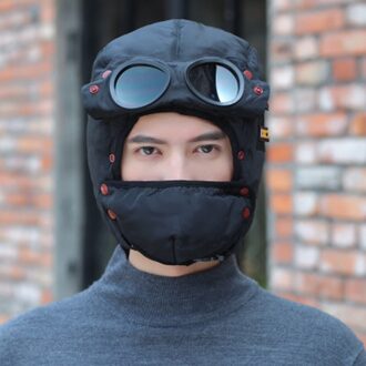 Winter Lei Feng Hoed Masker Outdoor Rijden Koude En Warme Unisex Fietsen Winddicht En Warm Ski Hoed Lei Feng Hoed зимняя Шапка