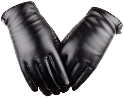 Winter Mannen Handschoenen Outdoor Winddicht Waterdichte Lederen Handschoenen Winddicht Touch Screen Fluwelen Warme Handschoenen Motorrijden