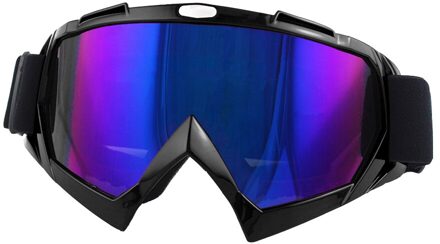 Winter Mannen Motocross Goggles Oogbescherming Anti-Uv Winddicht Glazen Voor Dirt Bike Motorcycle Motorbike Scooter Ski Sneeuwscooter zwart