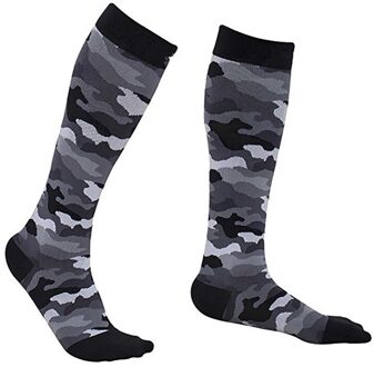 Winter Mode Camouflage Sport Sokken Polyester Nylon Compressie Sokken Basketbal Voetbal Running Fietsen Sokken BH / S/m