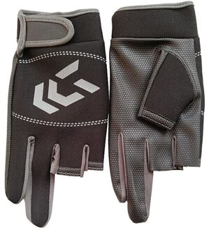 Winter Mode Mannen Vissen Handschoenen Sport Rijden Mannelijke 'S Handschoenen Fitness Warm Drie-Vinger Half-Vinger handschoenen Voor Jongens grijs