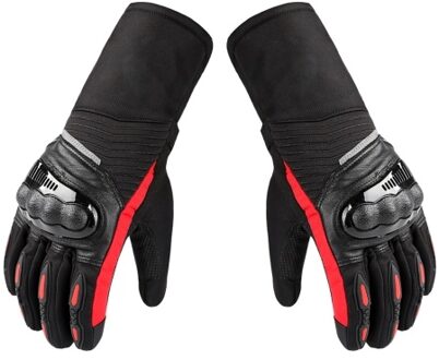 Winter Motorcycle Gloves Waterproof Cold Weather Motorcycle Gloves Warm Riding Gloves