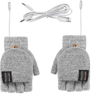Winter Motorcycle Verwarmde Handschoen Warm Usb Elektrische Clamshell Handschoen Usb Flip Handschoen Usb Warm Dubbelzijdig Verwarming Handschoenen 02