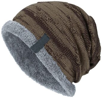 Winter Mutsen Slouchy Chunkys Warme Muts Voor Mannen Vrouwen Warme Zachte Breien Hoeden AIC88 khaki