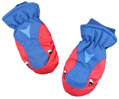 Winter Outdoor Jongens Meisjes Cartoon Ski Waterdichte Handschoenen Leuke Kinderen antislip Warm Winddicht Wanten CORB Rood