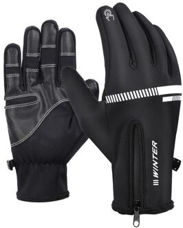 Winter Outdoor Volledige Vinger Handschoenen Fietsen Camping Gear Fleece Warm Motorcycle Wandelen Touchscreen Handschoenen M/L/Xl/2XL