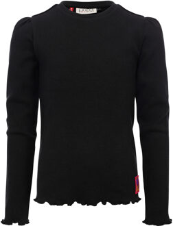 winter rib top meisjes - grijs - maat 128