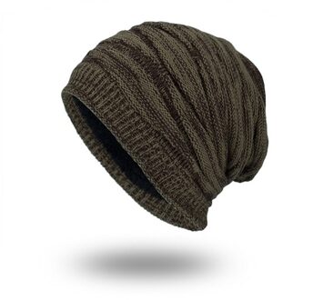 Winter Riding Cap Warm Beanie Mannen Gebreide Hoed Toevallige Mannelijke Effen Kleur Fiets Fietsen Mannen Hoeden 5 Kleuren koffie