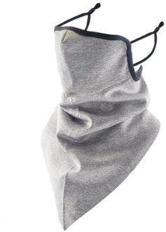 Winter Rijden Masker Wind En Koude Bescherming Driehoek Sjaal Anti-Smog Sjaal Plus Fluwelen Masker Ski Warmte Gezicht Bescherming donker grijs