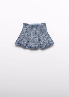 winter rok meisjes - licht blauw - Maat 110
