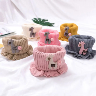 Winter Scarf For Baby Boys Girls Warmer Horse Pattern Infant Thicken Collar Scarves For newborn Toddler Neckerchiefs New