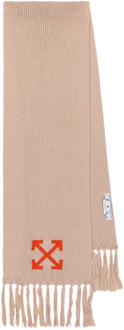 Winter Scarves Off White , Beige , Dames - ONE Size