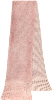 Winter Sjaal met Logo Patch Dondup , Pink , Dames - ONE Size
