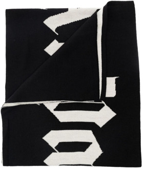 Winter Sjaal voor Mannen - Blijf Warm en Stijlvol Palm Angels , Black , Heren - ONE Size