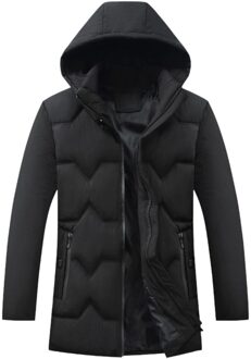 Winter Ski Jas Man Hooded Fleece Warm mannen Snowboard Jassen Sport Skiën Bovenkleding Mannelijke Cothes Winddicht Katoenen Kleding zwart / 4XL