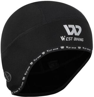 Winter Sport Schedel Caps Winddicht En Warm Fiets Helm Cap Thermische Onder Helm Fietsen Hoofd Hoed Voor Hardlopen Fietsen Wandelen zwart